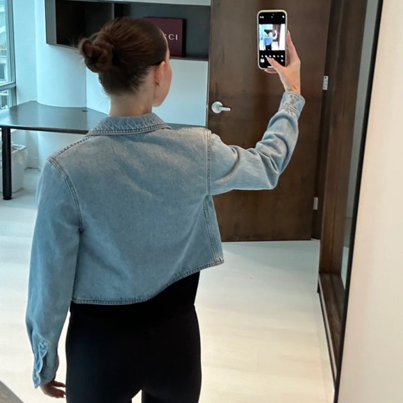 Authentic Fendi Perfect Baguette Denim Jacket Size IT36 - Picture 6 of 14